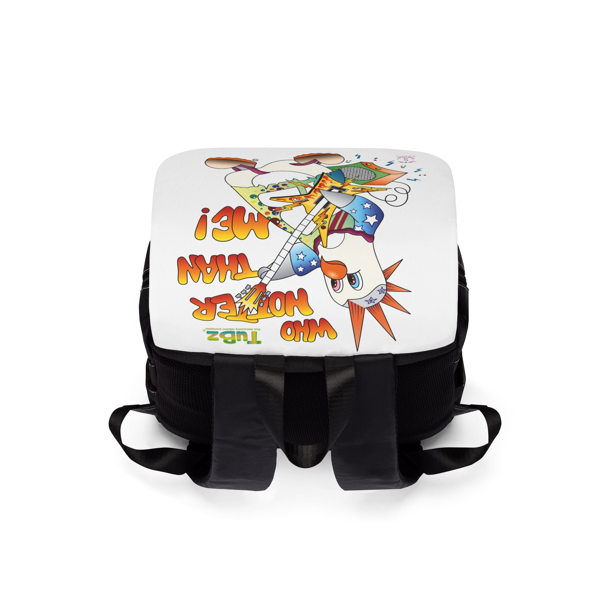 TuBz™ Rockstar Kids Backpack - "Who Hotter Than Me!" Graphic Bookbag | Smile Universe TuBz4Kidz Collection
