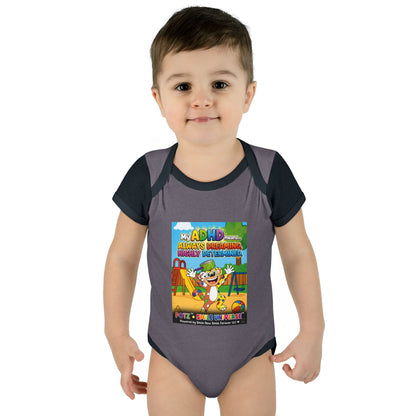 Potz™ Infant Baby Rib Bodysuit – "My ADHD Means Always Dreaming, Highly Determined" Graphic Onesie | Smile Universe Collection