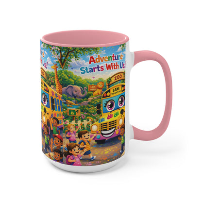 Lani™ Accent Mug – "Adventure Starts With Us!" Graphic