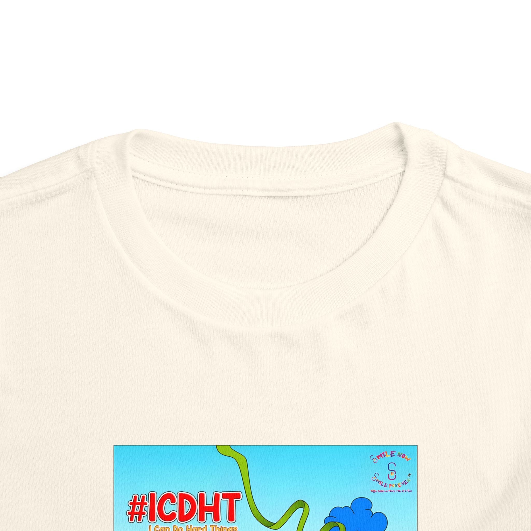 TuBz™ "I Can Do Hard Things" Toddler T-Shirt | Toddler Short Sleeve Tee  - Positive Kids Graphic Tee