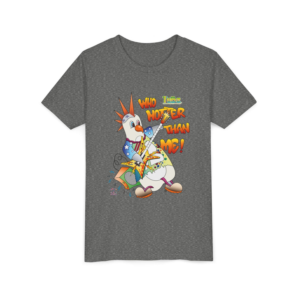 TuBz™ Rockstar Kids T-Shirt - "Who Hotter Than Me!" Graphic Tee | Smile Universe TuBz4Kidz Collection