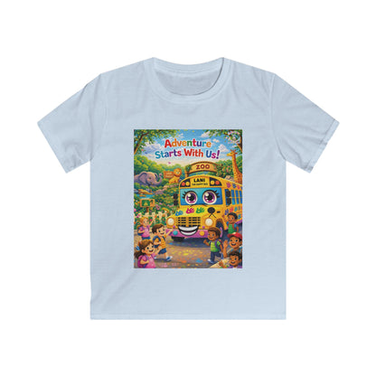 Lani™ Kids Softstyle Tee – "Adventure Starts With Us!" Graphic