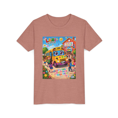 Lani™ Youth Short Sleeve Tee – "Let's Sing Happiness Together!" Graphic