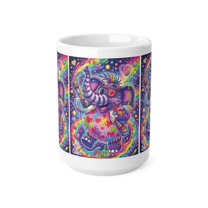 Piklez™ 12oz Ceramic Coffee Cup – "Magic Paint!" Graphic | Smile Universe Collection