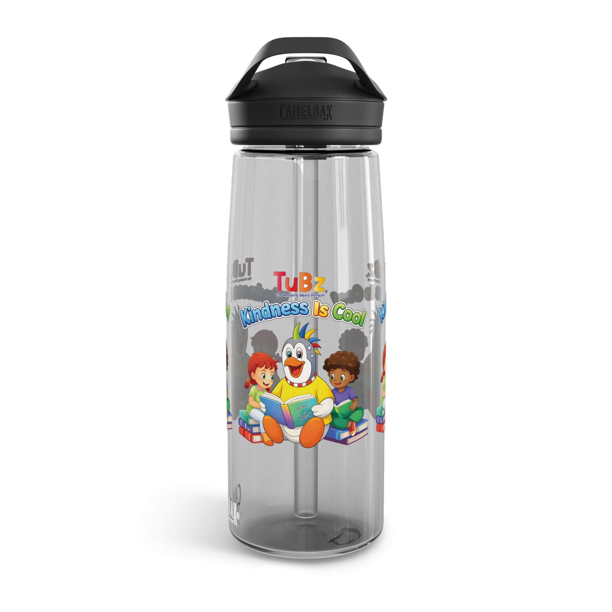 TuBz™ "Kindness Is Cool" Kids Water Bottle - School Hydration Bottle | Smile Universe TuBz4Kidz