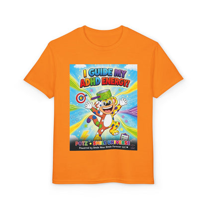 Potz™ Youth DryBlend® T-Shirt – "I Guide My ADHD Energy!" Graphic Tee | Smile Universe Collection