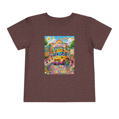 Lani™ Toddler Short Sleeve Tee – "Where Being Different is CELEBRATED!" Graphic Shirt