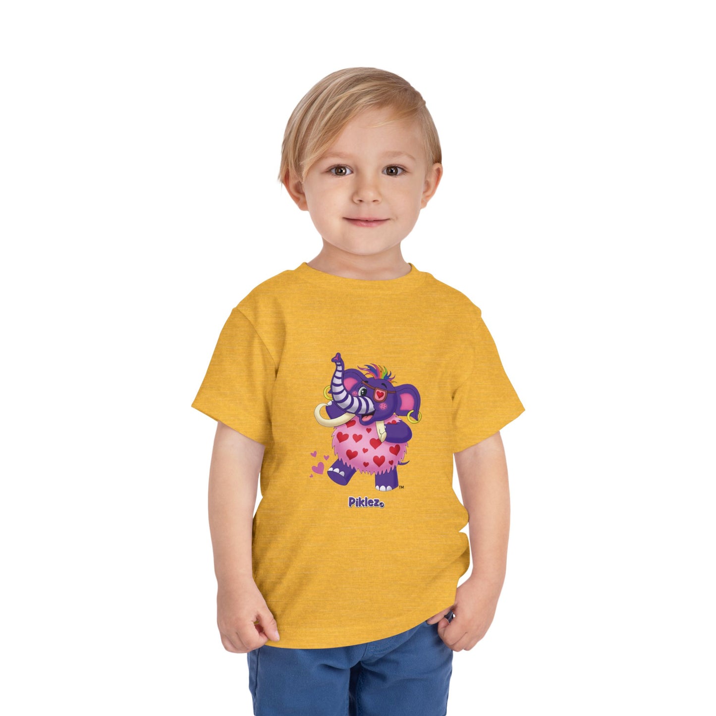 Piklez™ Toddler Short Sleeve Tee – "Full of Love!" Graphic Shirt | Smile Universe Collection