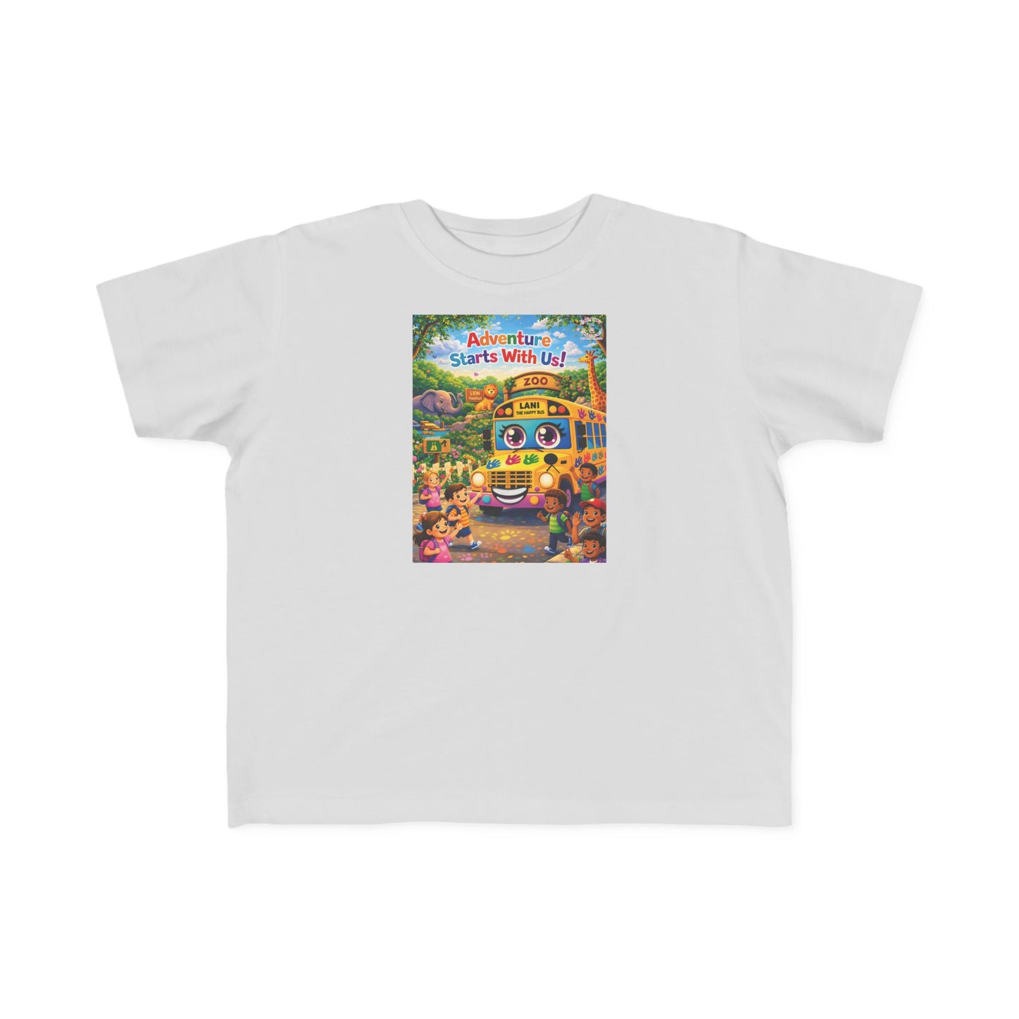 Lani™ Toddler's Fine Jersey Tee – "Adventure Starts With Us!" Graphic