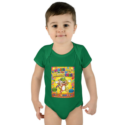 Potz™ Infant Baby Rib Bodysuit – "My ADHD Brain is Full of Brilliant Ideas!" Graphic Onesie | Smile Universe Collection