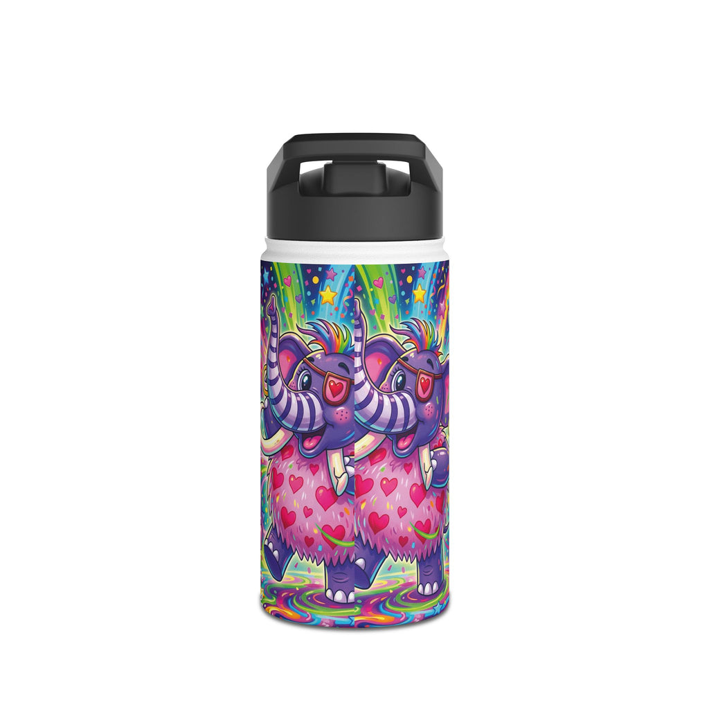 Piklez™ Stainless Steel Water Bottle with Standard Lid – "Born to Celebrate!" Graphic | Smile Universe Collection