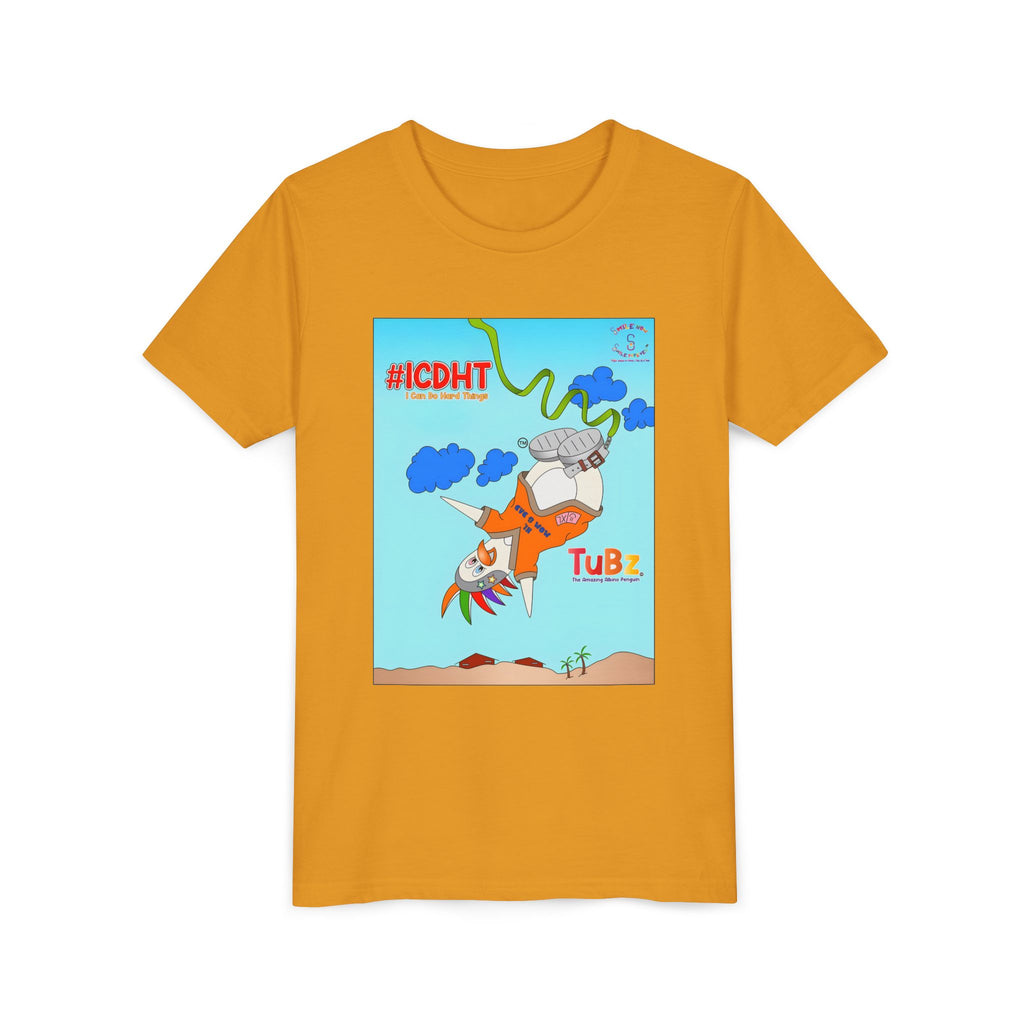 TuBz™ "I Can Do Hard Things" Youth T-Shirt - Motivational Kids Graphic Tee