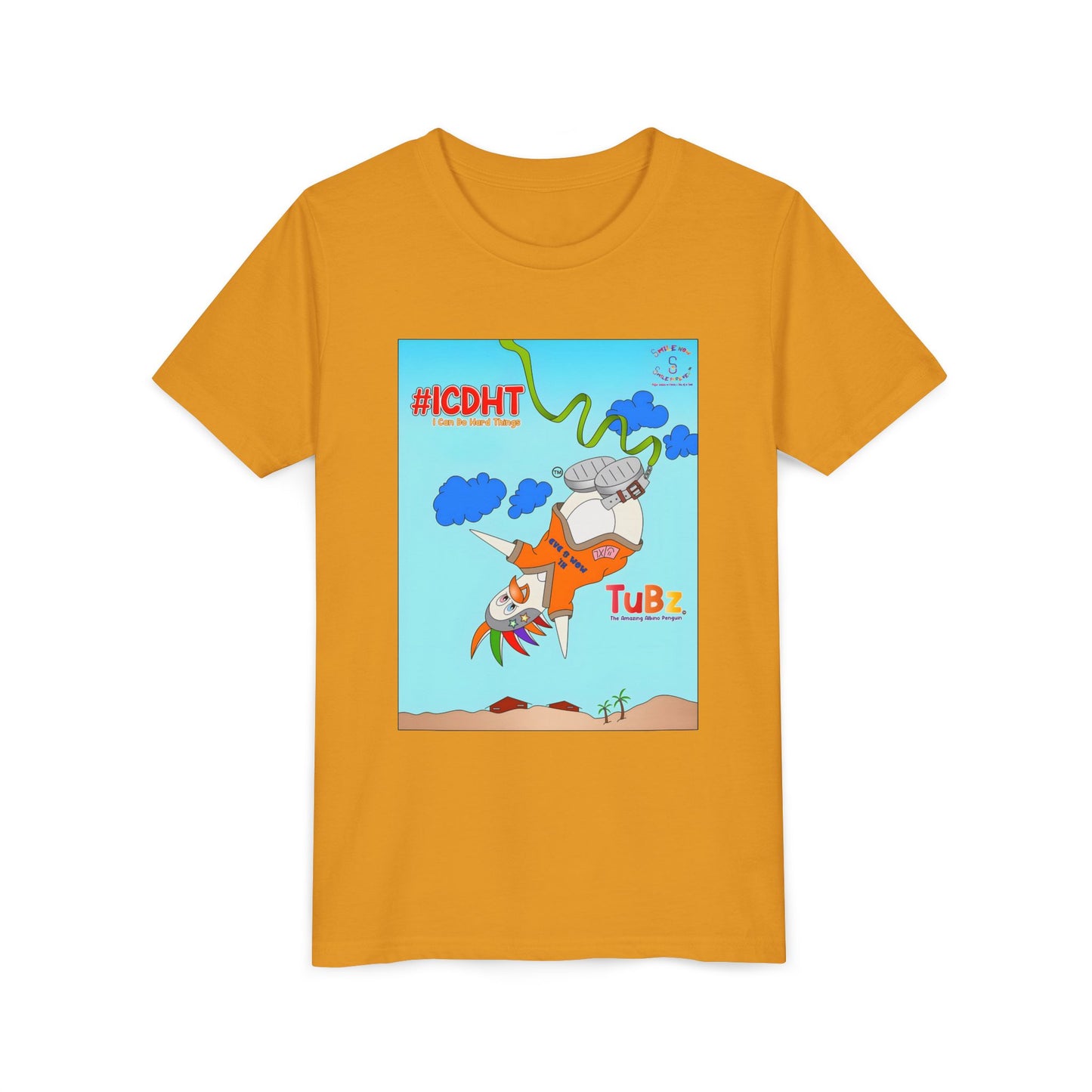 TuBz™ "I Can Do Hard Things" Youth T-Shirt - Motivational Kids Graphic Tee
