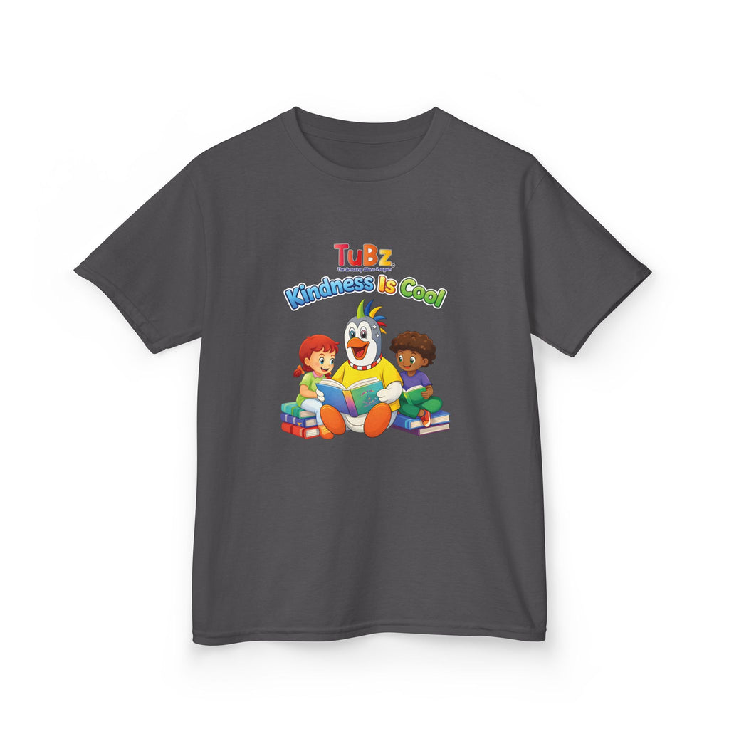 TuBz™ "Kindness Is Cool" Kids T-Shirt - Positive Message Graphic Tee | Smile Universe TuBz4Kidz