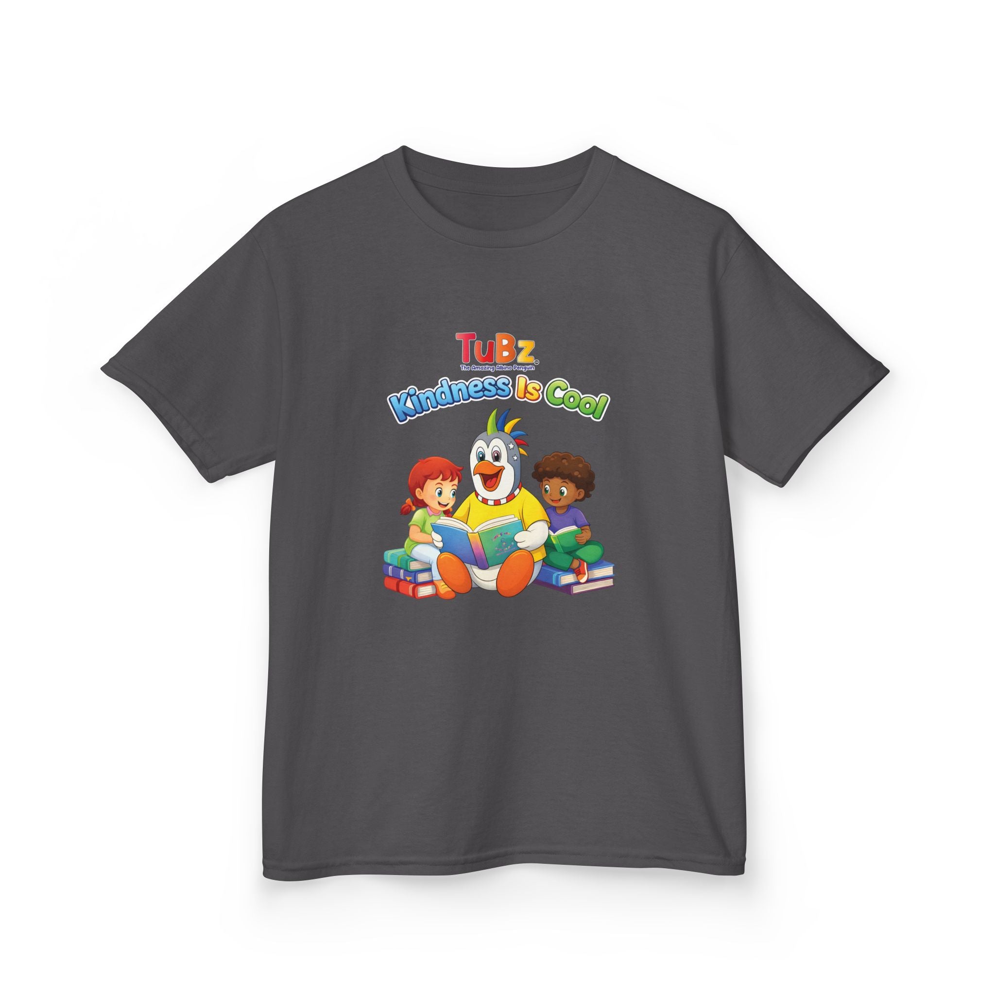 TuBz™ "Kindness Is Cool" Kids T-Shirt - Positive Message Graphic Tee | Smile Universe TuBz4Kidz