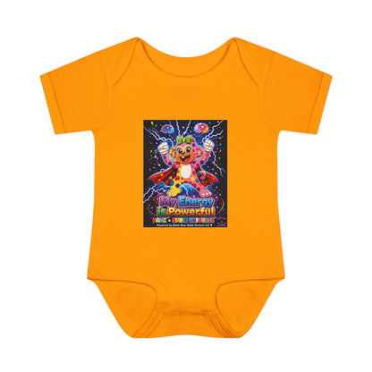 Panz™ Infant Baby Rib Bodysuit – "My Energy is Powerful" Graphic Onesie | Smile Universe Collection
