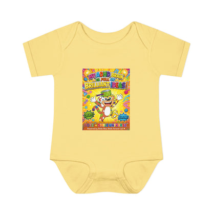 Potz™ Infant Baby Rib Bodysuit – "My ADHD Brain is Full of Brilliant Ideas!" Graphic Onesie | Smile Universe Collection