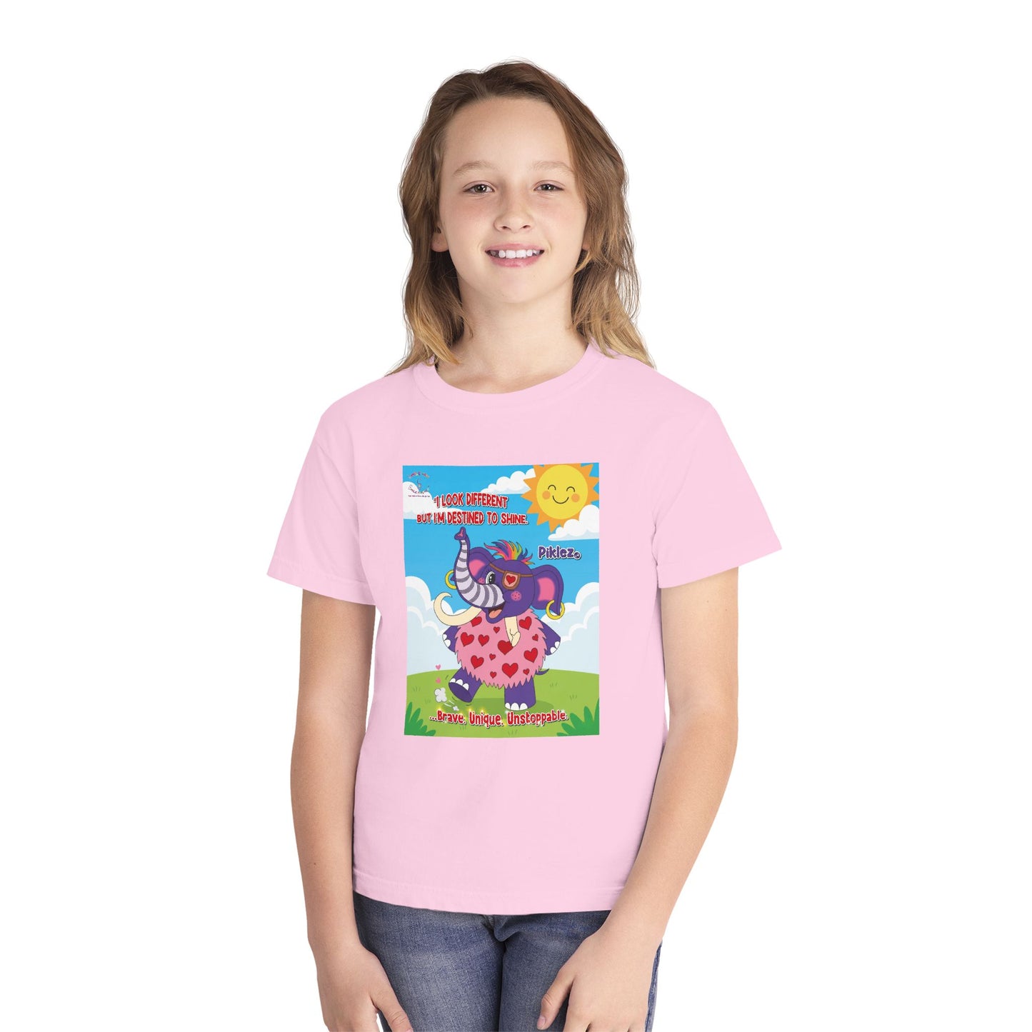 Piklez™ Youth Tee – “Destined to Shine” Graphic T-Shirt | Smile Universe Collection