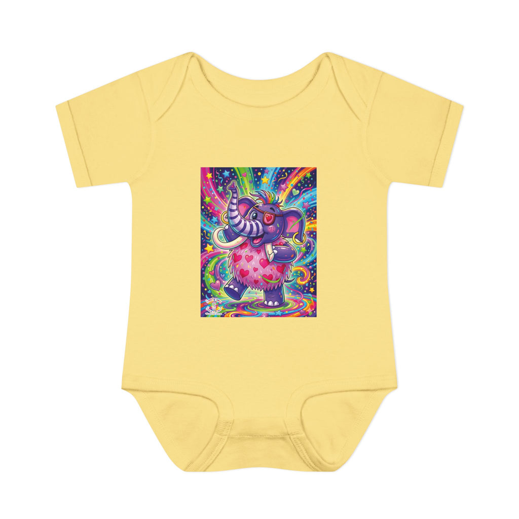 Piklez™ Infant Baby Rib Bodysuit – "Born to Celebrate!" Graphic | Smile Universe Collection