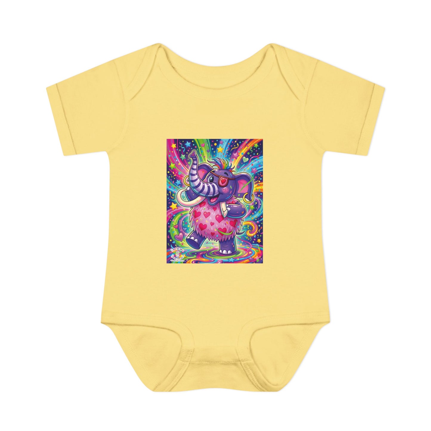 Piklez™ Infant Baby Rib Bodysuit – "Born to Celebrate!" Graphic | Smile Universe Collection