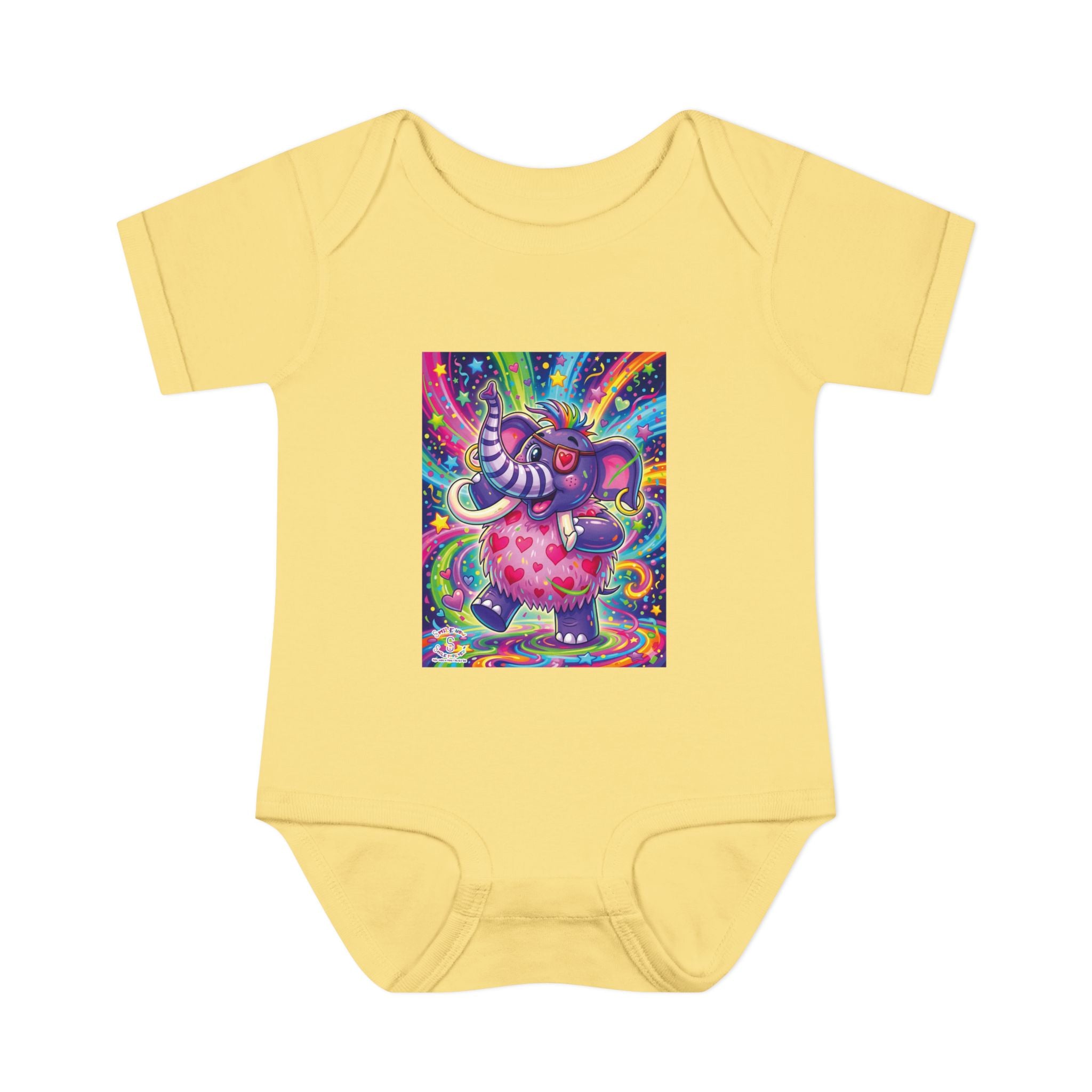 Piklez™ Infant Baby Rib Bodysuit – "Born to Celebrate!" Graphic | Smile Universe Collection