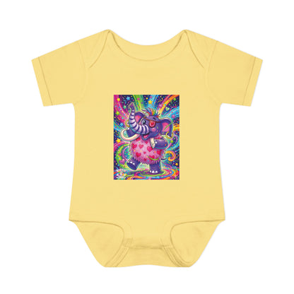 Piklez™ Infant Baby Rib Bodysuit – "Born to Celebrate!" Graphic | Smile Universe Collection