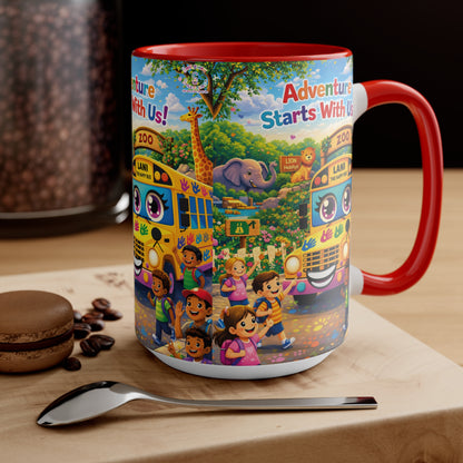 Lani™ Accent Mug – "Adventure Starts With Us!" Graphic