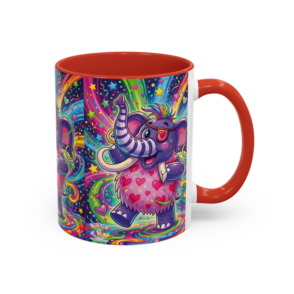 Piklez™ 11oz, 15oz Accent Coffee Mug – "Born to Celebrate!" Graphic | Smile Universe Collection