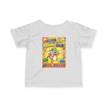 Potz™ Infant Fine Jersey Tee – "My ADHD Brain is Full of Brilliant Ideas!" Graphic Tee | Smile Universe Collection