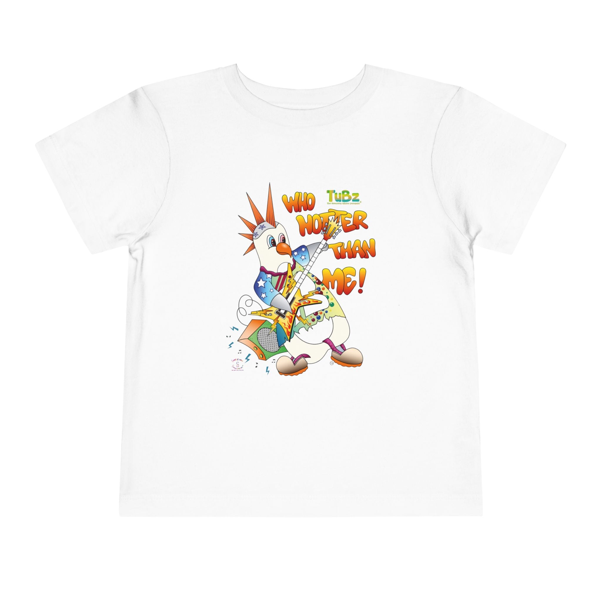 TuBz™ Rockstar Kids T-Shirt - "Who Hotter Than Me!" Graphic Tee | Smile Universe TuBz4Kidz Collection