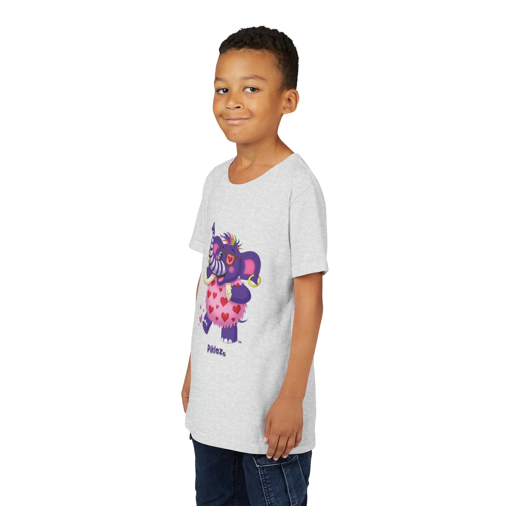 Piklez™ Youth Short Sleeve Tee – "Full of Love!" Graphic Shirt | Smile Universe Collection