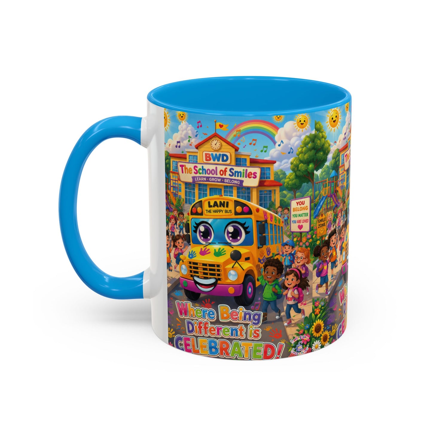 Lani™ Colorful Mug (11oz & 15oz) – "Where Being Different is CELEBRATED!" Graphic