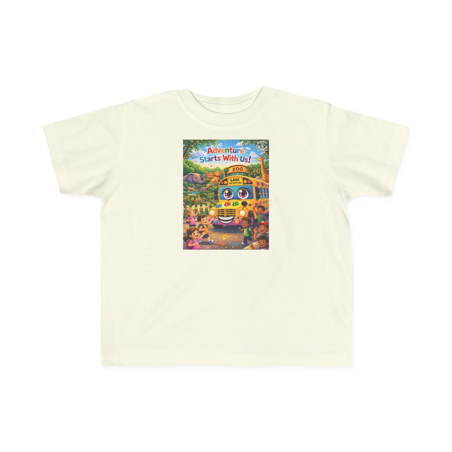 Lani™ Toddler's Fine Jersey Tee – "Adventure Starts With Us!" Graphic
