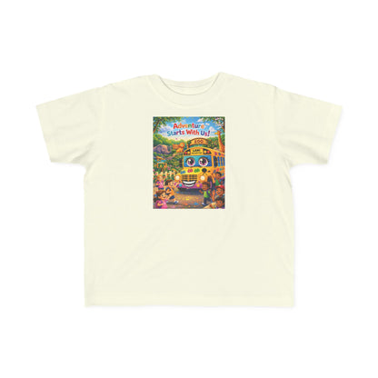 Lani™ Toddler's Fine Jersey Tee – "Adventure Starts With Us!" Graphic