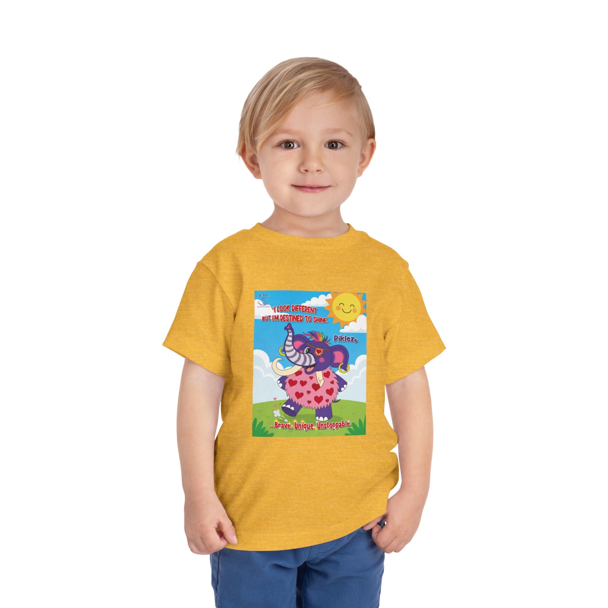 Piklez™ Toddler Tee – “Destined to Shine” Graphic Shirt | Smile Universe Collection