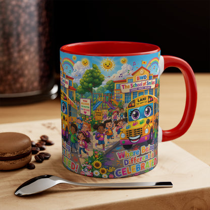 Lani™ Accent Mug – "Where Being Different is CELEBRATED!" Graphic