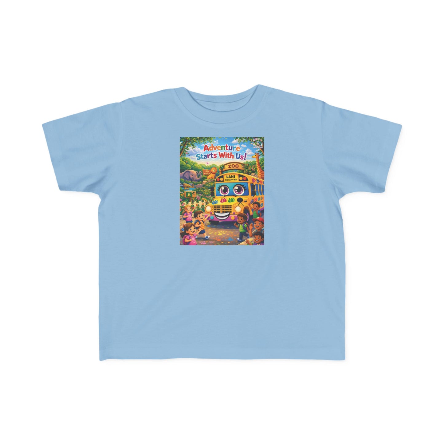 Lani™ Toddler's Fine Jersey Tee – "Adventure Starts With Us!" Graphic