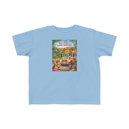 Lani™ Toddler's Fine Jersey Tee – "Adventure Starts With Us!" Graphic