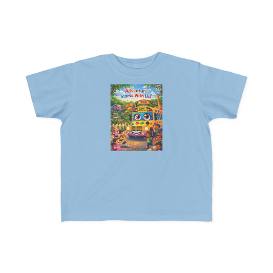 Lani™ Toddler's Fine Jersey Tee – "Adventure Starts With Us!" Graphic