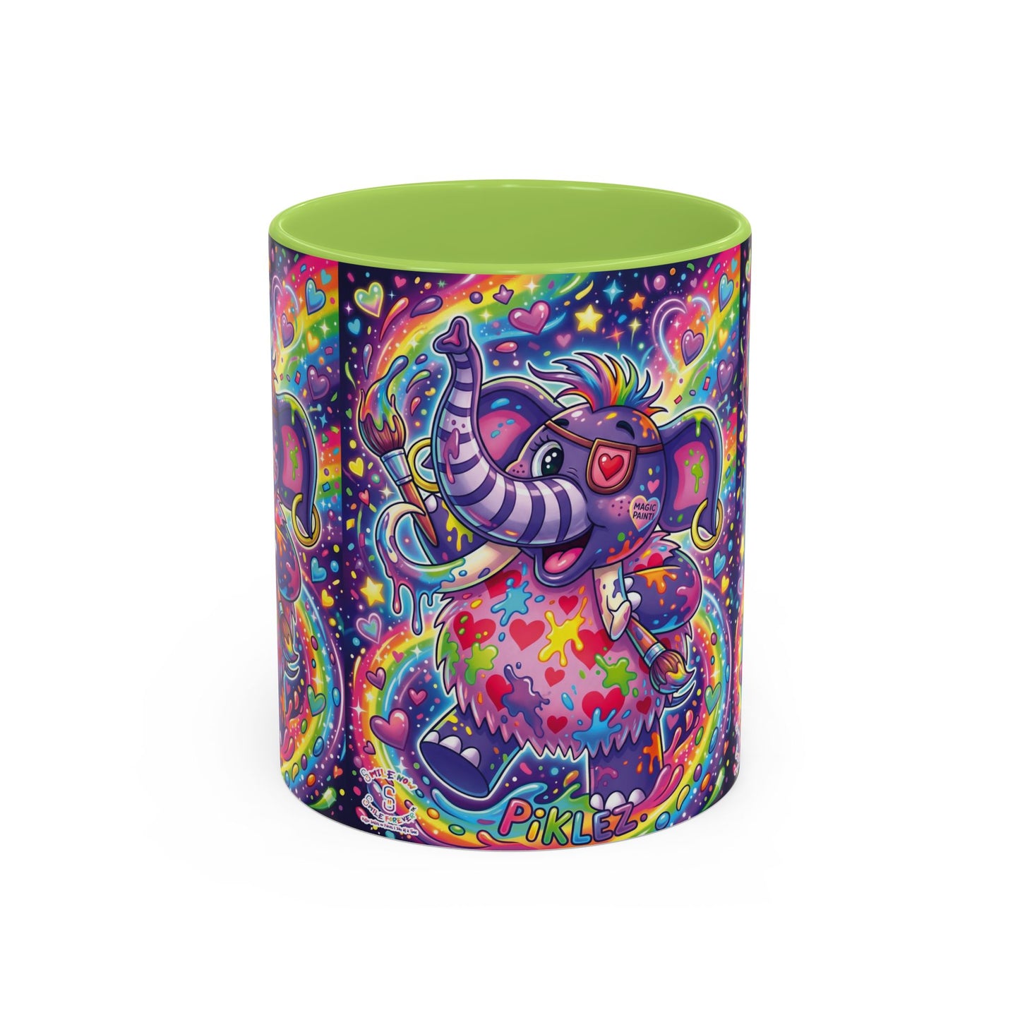 Piklez™ 15oz Ceramic Mug – "Magic Paint!" Graphic | Smile Universe Collection