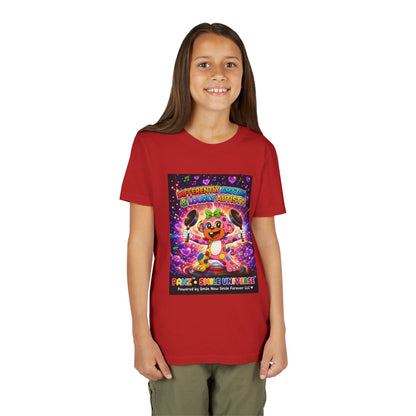 Panz™ Youth Short Sleeve Tee – "Differently Amazing & Loudly Autistic!" Graphic | Smile Universe Collection