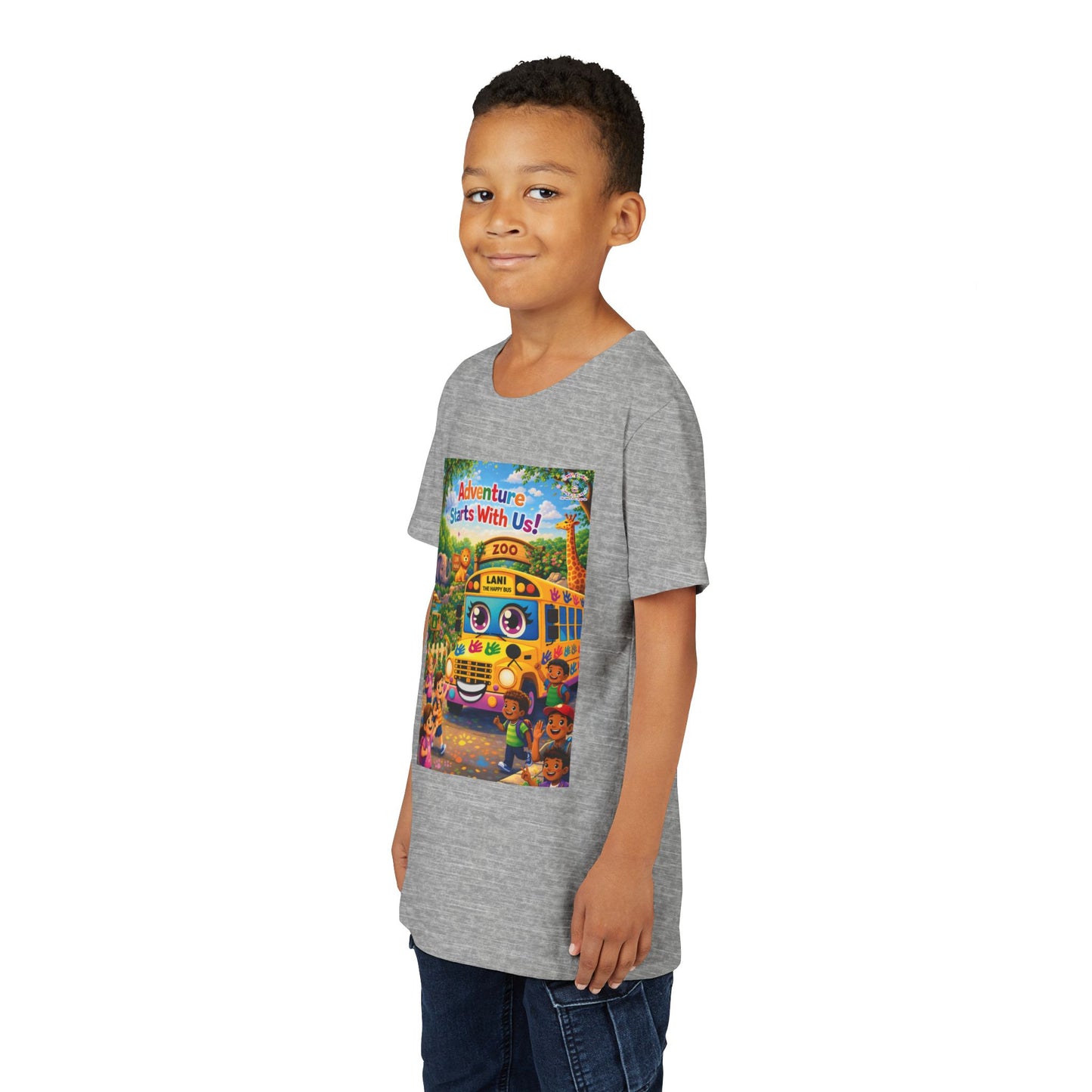 Lani™ Youth Short Sleeve Tee – "Adventure Starts With Us!" Graphic