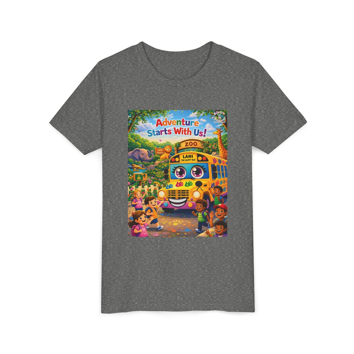Lani™ Youth Short Sleeve Tee – "Adventure Starts With Us!" Graphic