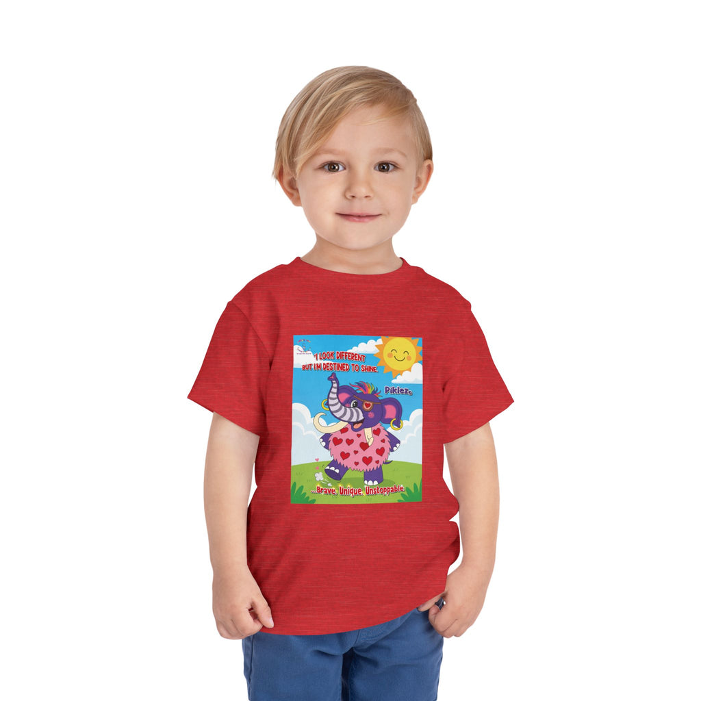 Piklez™ Toddler Tee – “Destined to Shine” Graphic Shirt | Smile Universe Collection