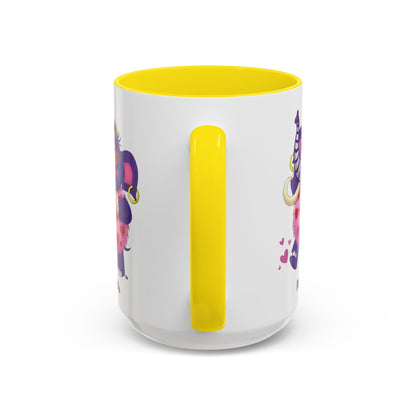 Piklez™ Accent Coffee Mug (11oz & 15oz) – "Full of Love!" Graphic | Smile Universe Collection