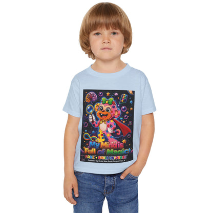 Panz™ Heavy Cotton™ Toddler T-Shirt – "My Mind is Full of Magic" Graphic | Smile Universe Collection