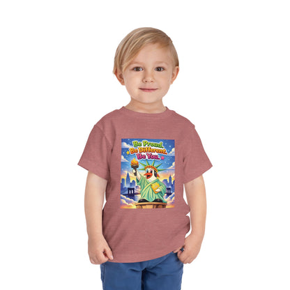 TuBz™ "Be Proud. Be Different. Be You." Toddler T- Shirt - Inspirational Kids Tee
