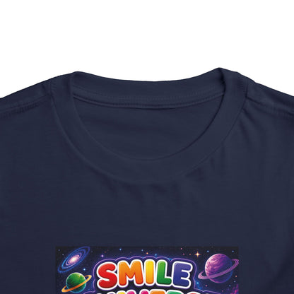 Smile Universe™ Toddler Short Sleeve Tee – "Where Being Different is CELEBRATED!" Graphic