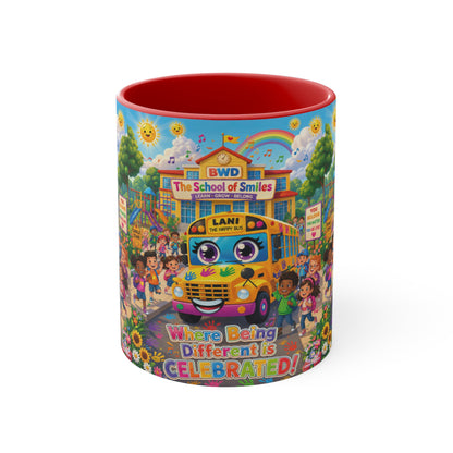 Lani™ Accent Mug – "Where Being Different is CELEBRATED!" Graphic