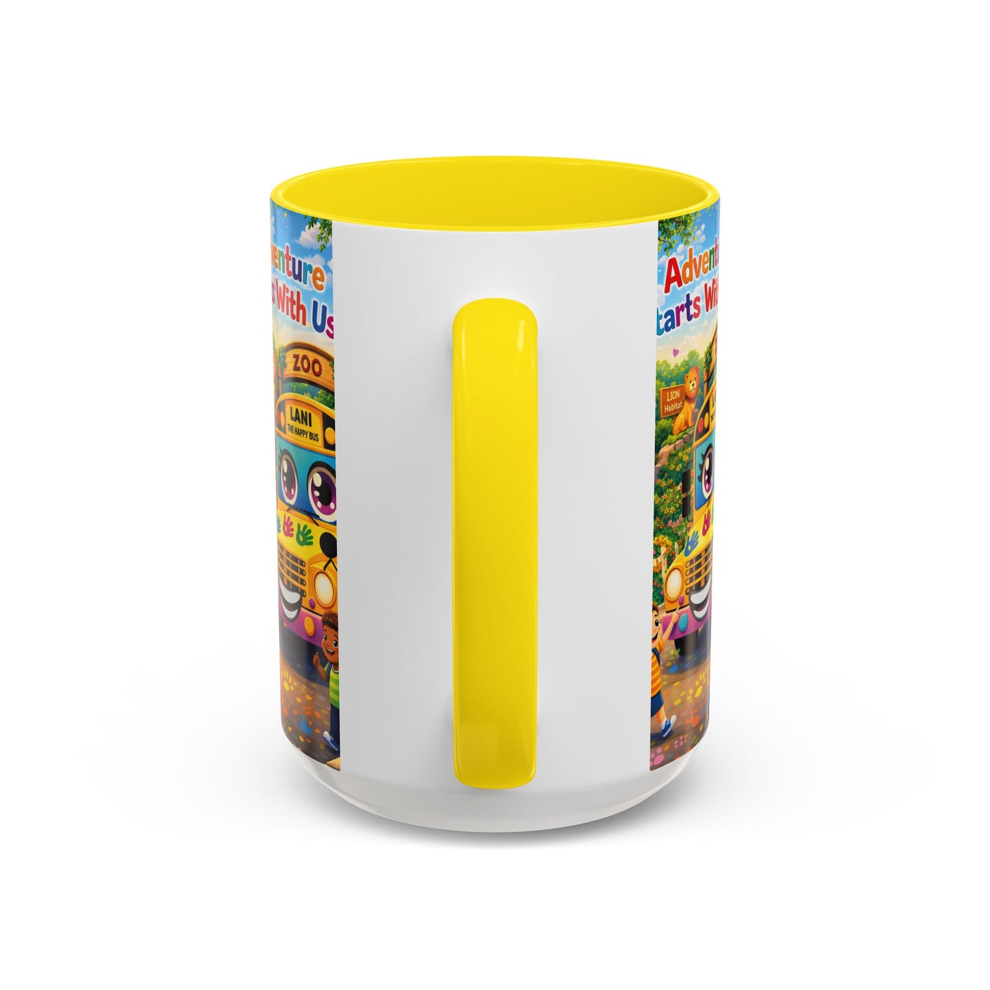 Lani™ Accent Coffee Mug (11oz & 15oz) – "Adventure Starts With Us!" Graphic